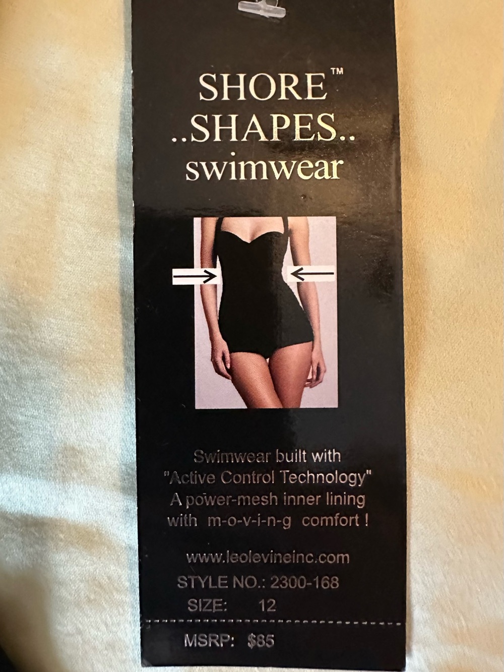 New Shore Shapes Swimwear Women's Black One-Piece Skater Swimdress - Picture 4 of 5